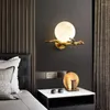 Lampada da parete Light Luxury All-rame Marmo Arte creativa High-end Soggiorno Sfondo Camera da letto Comodino