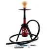 Hookah set Portable Acrylic and Metal Shisha Set Modern Rocket Shape Shisha Kit med LED Light Narguile Completo HKD230809