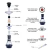 Nieuwe Bar Shisha Pijp Set 4 Slangen Glas Waterpijp Pipa Narguile Completo Chicha Cachimba Hooka Sisha Roken Accessoires Club party HKD230809