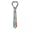 Yay bağları doğal sahneler okyanus sseavavlar kravat unisex polyester 8 cm güzel mavi deniz boyun erkekler için moda geniş günlük giyim kravat