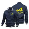 Sqwn 2023 Formula One Giacche moda uomo Cappotto F1 Racing Team New Alpine Zipper Sportswear Outdoor Carsweater Alpine Casual Primavera Autunno