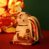 Decoratieve Objecten Beeldjes Chinees Jaar Geld Verdienen Konijn Creatieve Keramische Dierenriem Feestelijke Ornament Spaarpot Gift 230809