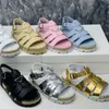 Monoliet raffia stro sandalen metalen gesp roze zwart witte sandaal gehaakte kooi romeinse sandaal platform sportief patroon