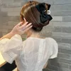 ファッション韓国の新しい大弓の爪両側弓の結びつきグラブクリップメタルヘアピンサテンバレットヘアクリップヘアアクセサリー