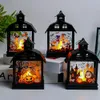 Altre forniture per feste di eventi Lanterna decorativa Vintage Halloween Lampada a candela portatile senza fiamma per la decorazione domestica Luce notturna Soft 230809