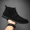 Dress Shoes Fashion men's ankle boots Winter boots British style classic suede boots Casual shoes Work boots Botas Zapatos Hombre Z230809