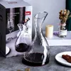 1300 ML Decantador Portátil Feito à Mão de Cristal Vinho Tinto Conhaque Copos De Champanhe Decanter Garrafa Jarro Despejador Aerador Para Bar Familiar HKD230809