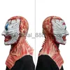 Tillbehör Horror Halloween Scary Mask Scream Skull Killer Clown Ghoulish Creepy Masqueradades mask latex Två lager Realistic Cosplay Party X08