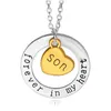 Pendant Necklaces In My Heart For Women Family Member Grandpa Grandma Mom Dad Daughter Son Love Chains Fashion Jewelry Drop Delivery P Dhxtk