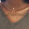 Hänghalsband Nytt dubbellager halsband för kvinnor imitation pärla kristall hjärta hänge chokers halsband flickor gåva bohemia billiga smycken j230809