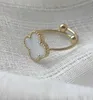 Anéis mais recente estilo esigner jóias trevo anel clássico diamante borboleta anel de casamento anéis de mulher homem amor anel ouro prateado cromo h
