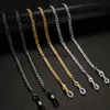 Pendant Necklaces 2022 Simple Link Chain for Glasses Mask Lanyard Women Men Stainless Steel Gold Color Sunglasses Chains Eyewear Cord Strap Gift J230809