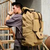 Duffel Bags 100 Liters Thickened Canvas Backpack Leisure Travel Men's Large Capacity Mountaineering Moving Luggage Can Hold Quilt