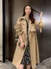 Trench da donna Autunno Inverno Lunghezza media da donna Lunghezza al ginocchio Cappotti moda casual allentati Moda coreana Trench Cappotti Autunno Abiti Donna Top 230808