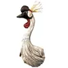 Decorative Objects Figurines Wall Hanging Resin Ostrich Statue Abstract Waterbird Bust Wild Animal Head Decor Living Room Home Interior Craft 230808