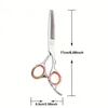 Outils de coiffeur de 6 pouces Ciseaux de coiffeur Ciseaux de coiffure Outils de coiffure Coupe de cheveux Ciseaux plats Coupe de cheveux Ciseaux droits Coupe de cheveux Ciseaux à dents