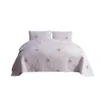 Белая вышивка хлопковолосная кроватилочная шваровая стеганые стеганые одеяла домашние постельные принадлежностя