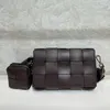 Bolsa de tecido de couro Designer Bolsa masculina Bolsa de corpo cruzado Bolsa feminina Bolsa de ombro Bolsa transversal Bolsa de mão trançada com zíper Bolsa de fone de ouvido Bolsa de náilon com alça larga Bolsa de luxo