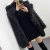 Women's Fur 2023 Female Winter Korean Mid-Length Loop Plush Padded Imitation Lamb Wool Coat Women Loose High-End Warm Cardigan Jacket