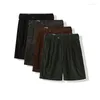 Men's Shorts Amekaji Vintage Corduroy Men Black Thick Multi-pocket Zipper Cargo Man 2023 Summer Cotton Casual Short Pants