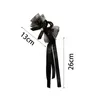 Coreano Dolce Maglia Nappe di Tulle Grande Fiocco Artiglio Dei Capelli Pinze per Le Donne Nero Bowknot Coda di Cavallo Clip Morsetto Copricapo Accessori