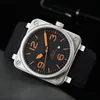 40 MM lederen horloge Luxe heren mechanisch horloge Gecoate keramische bezel Saffierglas Heren Automatische mechanische horloges