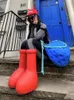 Baskets bottes en caoutchouc pour enfants femmes cheville bébé fille garçon chaussures grand rouge genou pluie épais fond Tube 2848 230809