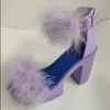 4 piume 8ef32 colori spessi sandali ad alta piattaforma sandali Donne scarpe da donna femmina per capelli estivi pompe per matrimoni 230808