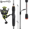 Rod Reel Combo Sougayilang Fishing 1 7m 5 Sections Spinning and 5 2 1 Gear Ratio 1000 2000 Series Pesca 230809