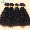 Lace Braiding Curly Doble Dibujado Full End 3pcs5pcs a granel humano para trenzas al por mayor cabello birmano 230808