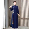 Femmes vêtements ethniques élégants printemps automne robe asiatique robe à manches longues dames amélioré cheongsam AO Dai Vietnam costume national