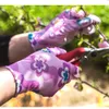 Gants de nettoyage Plantation Yard PalmCoated Floral Garden Women NonSlip Working Household Labor Protection 230809