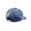 Boll Caps Hat Industry Japanese Cowboy Short Brimmed Summer Sun Protection Soft Cap Män och kvinnor alla