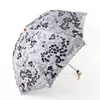 Umbrellas Creative Lace Embroidery Umbrella UV Sun Protection Parasol Outdoor Men Women 2-Folding Cute Beach