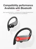 Tws Auriculares compatibles con Bluetooth con micrófono Deportes Gancho para la oreja Pantalla LED Auriculares inalámbricos estéreo de alta fidelidad a prueba de agua (q62-3) HKD230809