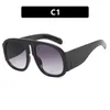 Okulary przeciwsłoneczne modne projektantka marki Kobiety Kobiety w stylu Goggle Goggle Outdoor Square Słońce okulary UV400 2023