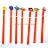 Drinking Straws Custom Cartoon Sile St Toppers Accessories Er Charms Reusable Splash Proof Dust Plug Decorative 8Mm Drop Delivery Home Gard