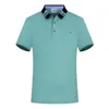 Hommes Polos D'été Polo Hommes Casual Slim Fit Coton Respirant Solide À Manches Courtes Broderie Harmont Blaine 230808