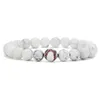 Perlé Nouveau Baseball Charme 8Mm Lava Rock Perles Chaînes Pour Femmes Hommes Turquoise Pierre Naturelle Sports Élasticité Bracelet Mode Diy Jewelr Dhwht