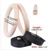 Gymnastic Rings 28 32MM Fitness Wooden Gymnastics Rings with Adjustable Cam Buckle Straps Fitness Home Gym Equipment Strength Training Equipment 230808