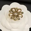 Vintage Sunflower Jewelry Set Women Brand Classic Antique Copper Pearl Diamond Flower Pendant Necklace Earrings Ring