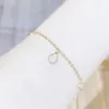 Charmarmband vatten droppe halsband Kvinnors lilla färska benkedja miljöskydd Elektropläterade guldsmycken