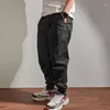 Pantalones de hombre primavera verano elásticos ligeros finos Cargo pantalones de secado rápido Retro Simple Jogger ropa informal de gran tamaño suelta