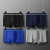 Underpants 4 pcs 남자 팬티 면화 편안한 속옷 복서 쇼트 소년을위한 양질의 탄력적 통기 권투 선수 Hombre