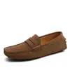 Loopschoenen Grote Mannen Loafers Zachte Mocassins Hoge Kwaliteit Lente Herfst lederen Schoenen Mannen Warm Flats Rijden Schoenen 230803