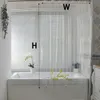 Zahnbürstenhalter, hochklarer Duschvorhang, wasserdicht, transparente Vorhänge, Liner, Schimmel, Kunststoff, Badewanne mit Haken, Zuhause, PEVA, Badezimmer-Dekor 230809