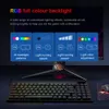 K653 RGB USB Mini Slim Ultradünnes Design, kabelgebundene mechanische Gaming-Tastatur, roter Schalter, 94 Tasten für Computer-PC