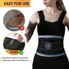 Core Abdominal Trainers Abs Muscle Stimulator Toner Electric EMS Trainer Belt Abdominal Vibration Fitness Belts Body Waist Weight Loss Slimming Massager 230808