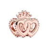 925 Красочные бриллианты Родовые камни чары любви Сердце Сердечные украшения Симпатичная подвеска DIY FIT BRANTORA BRACTE BRACE