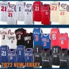 Philadelphia''76ers''men 2022 New James 1 Harden Basketball Jerseys Joel 21 Embiid Allen 3 Iverson Julius 6 erving tanio żółty mężczyźni dla dzieci młodzież młodzież